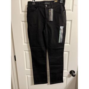 Lee Womens Ultra‎ Lux Comfort Flex Motion Straight Jeans Denim Midnight Bloom 8S